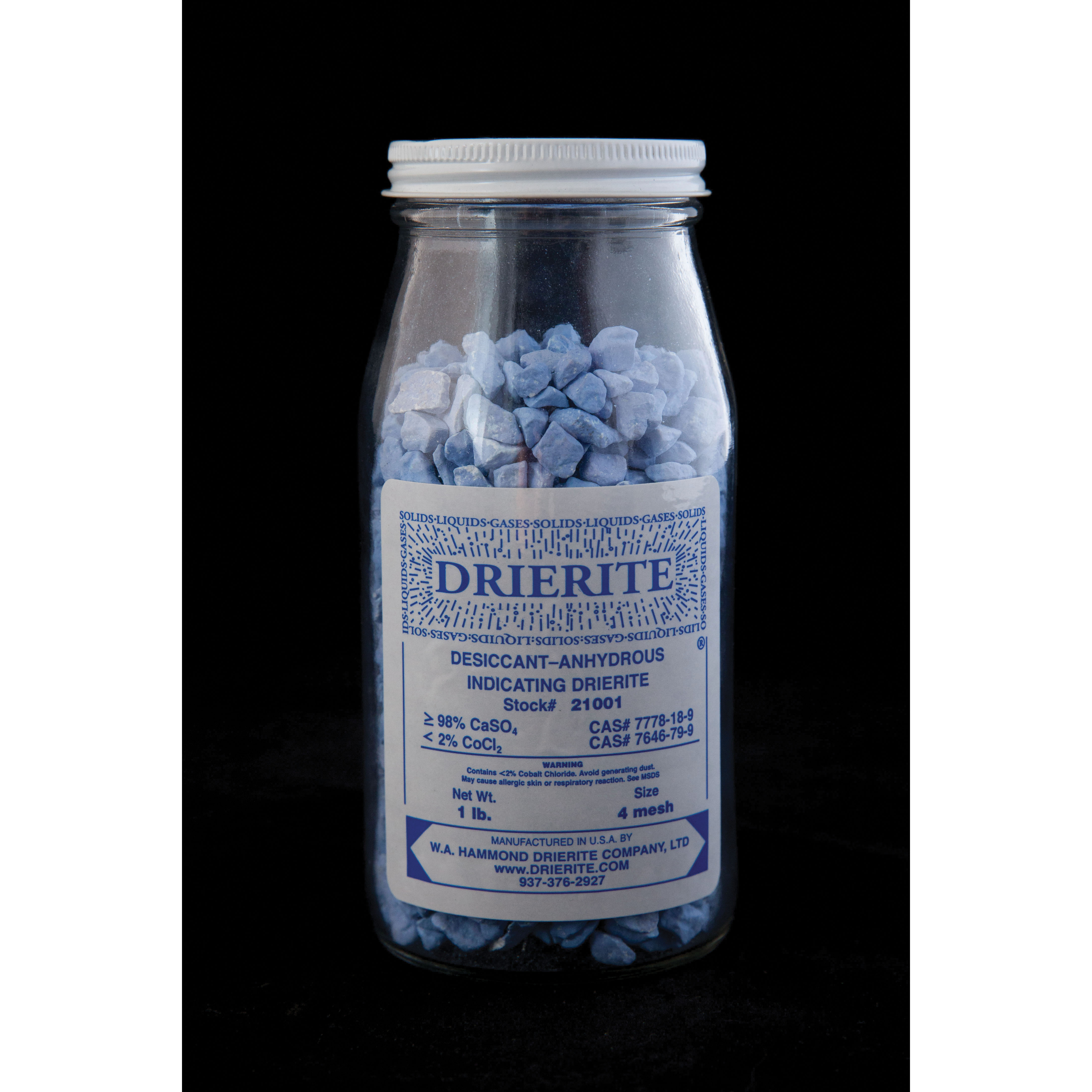 Drierite™ Indicating Desiccant, 4 Mesh Size, 1 lb SECO
