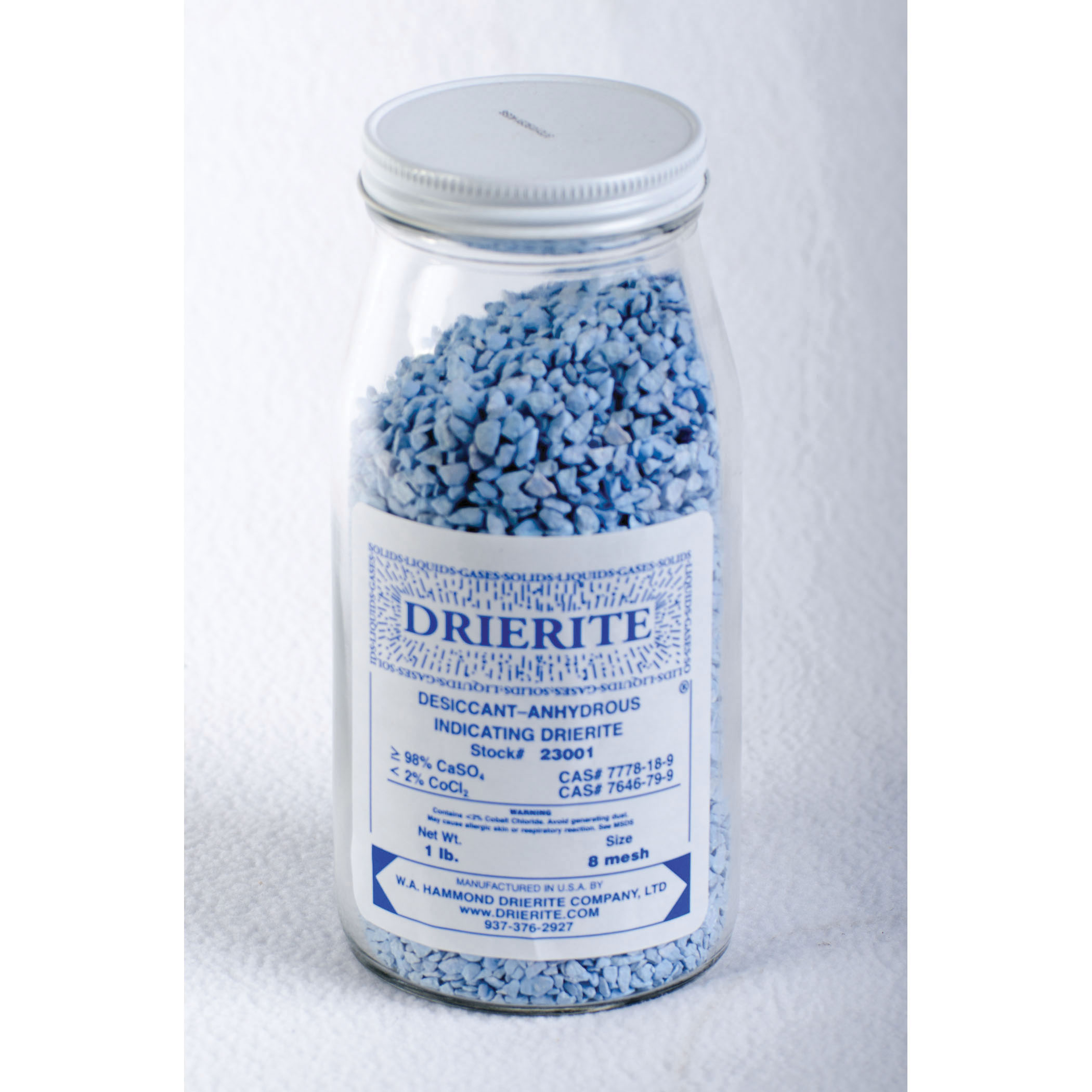 Drierite™ Indicating Desiccant, 8 Mesh Size, 1 lb SECO