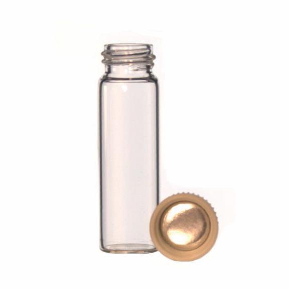 DWK Life Sciences (Kimble) Glass Scintillation Vial with Unattached Urea Cap, Corkbacked Foil