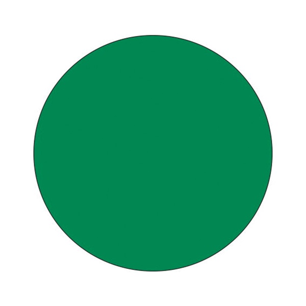 Shamrock Color Coded Dot Labels, 0.75" dia, Dark Green SECO